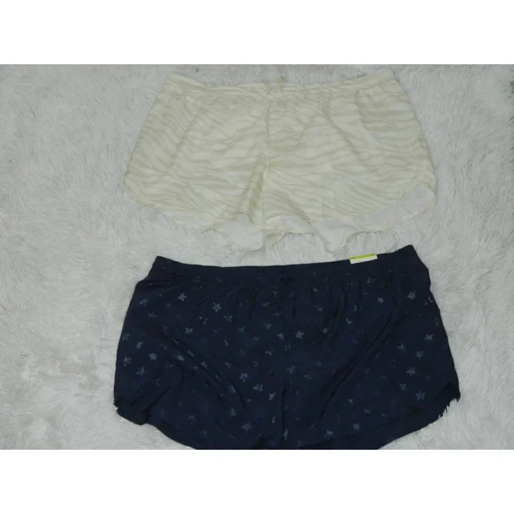Lot 2‎ Old Navy Active Shorts White Zebra & Blue Stars Running Short  XX-LARGE